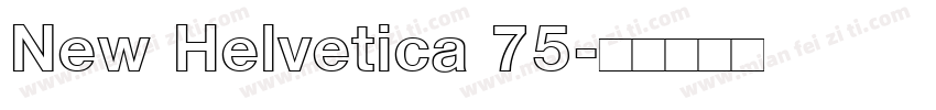 New Helvetica 75字体转换